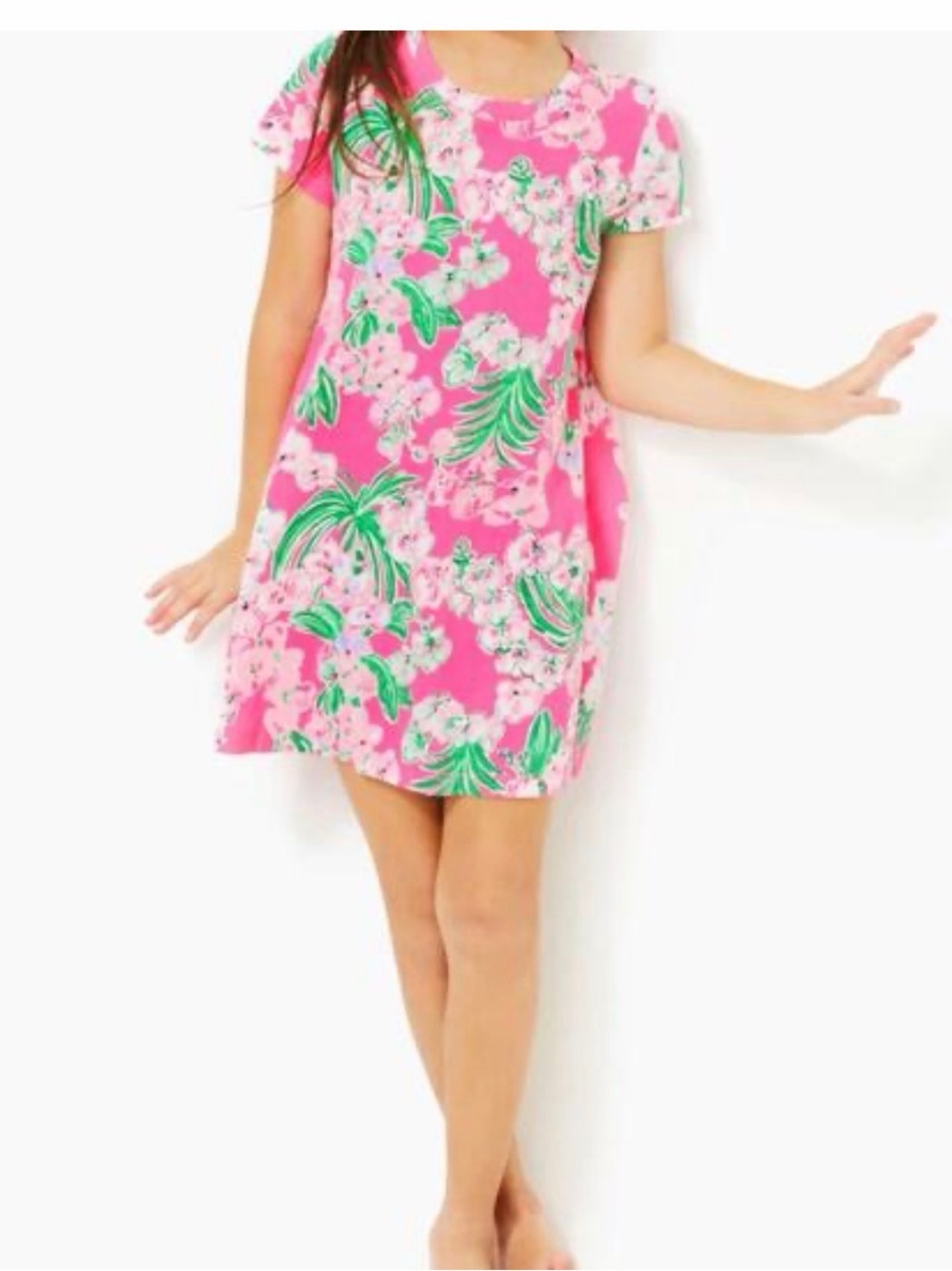 Lily Pulitzer Mini Cody Bright Pink Floral Shift Dress